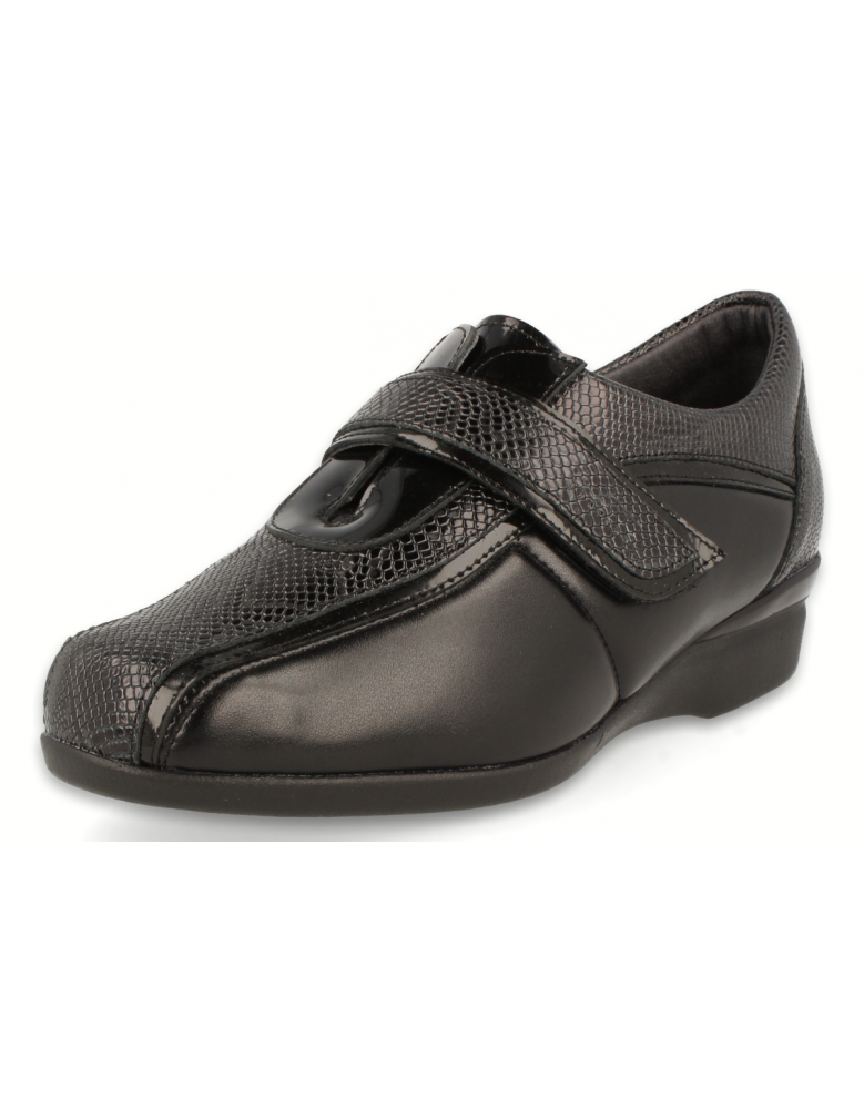 ZAPATO SEÑORA PIES DELICADOS, CASANDRA E6 Negro