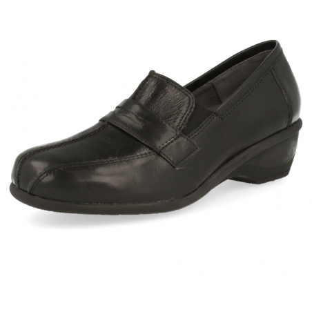 ZAPATO CÓMODO SEÑORA, GANTE 01 NEGRO