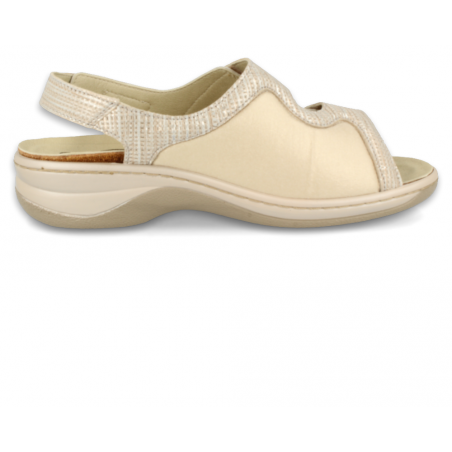 SANDALIAS CÓMODAS SEÑORA, JULIA 06 PLATA