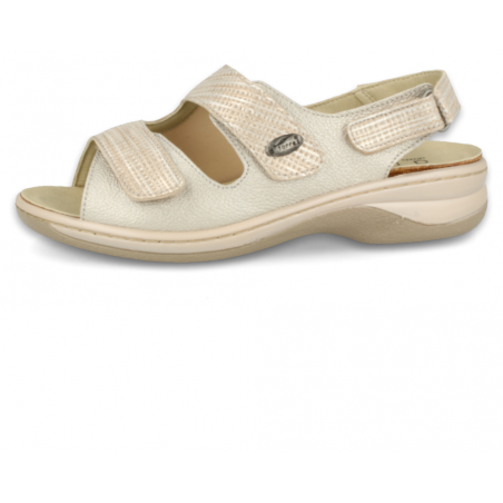 SANDALIAS CÓMODAS SEÑORA, JULIA 06 PLATA