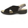 SANDALIAS CÓMODAS SEÑORA, FLORA 01 NEGRO