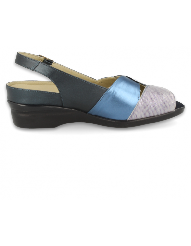 ZAPATOS SEÑORA PIES DELICADOS, SAMOA 04 AZUL
