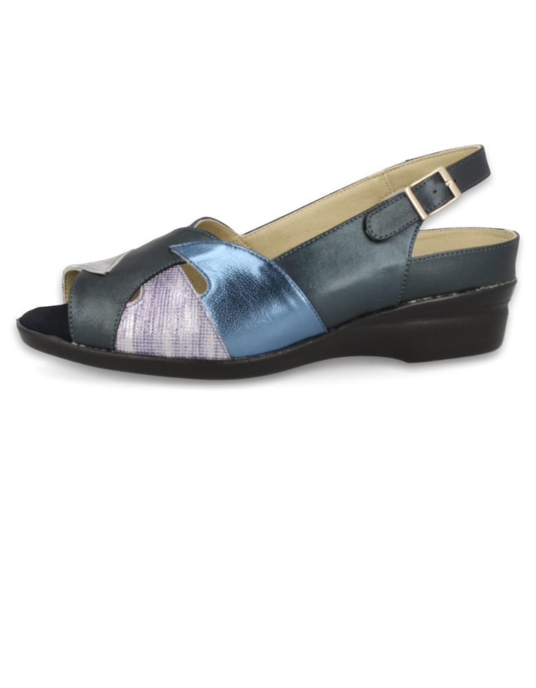 ZAPATOS SEÑORA PIES DELICADOS, SAMOA 04 AZUL