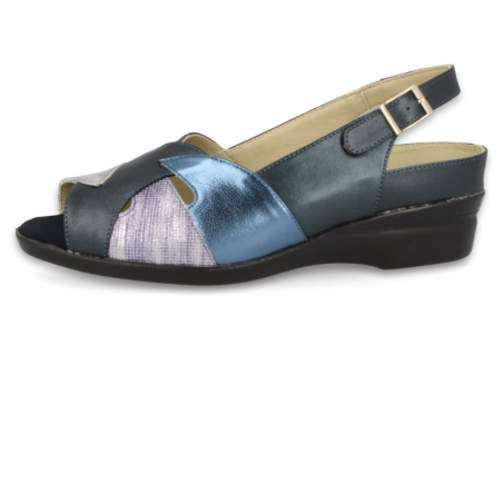 ZAPATOS SEÑORA PIES DELICADOS, SAMOA 04 AZUL