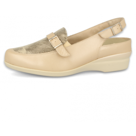 SANDALIAS SEÑORA PIES DELICADOS, LAURA 09 BEIGE