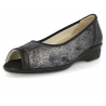 ZAPATOS SEÑORA DE LICRA PARA PIES EXTRA ANCHOS, ELVIRA F3 AZUL