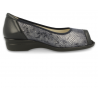 ZAPATOS SEÑORA DE LICRA PARA PIES EXTRA ANCHOS, ELVIRA F3 AZUL