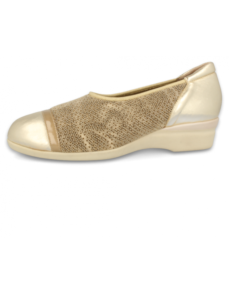 ZAPATOS DE SEÑORA PARA PIES DELICADOS, FLAVIA E9 BEIGE
