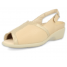 SANDALIAS SEÑORA PALA DE LICRA PARA PIES ANCHOS, ADA D1 BEIGE