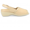 SANDALIAS SEÑORA PALA DE LICRA PARA PIES ANCHOS, ADA D1 BEIGE