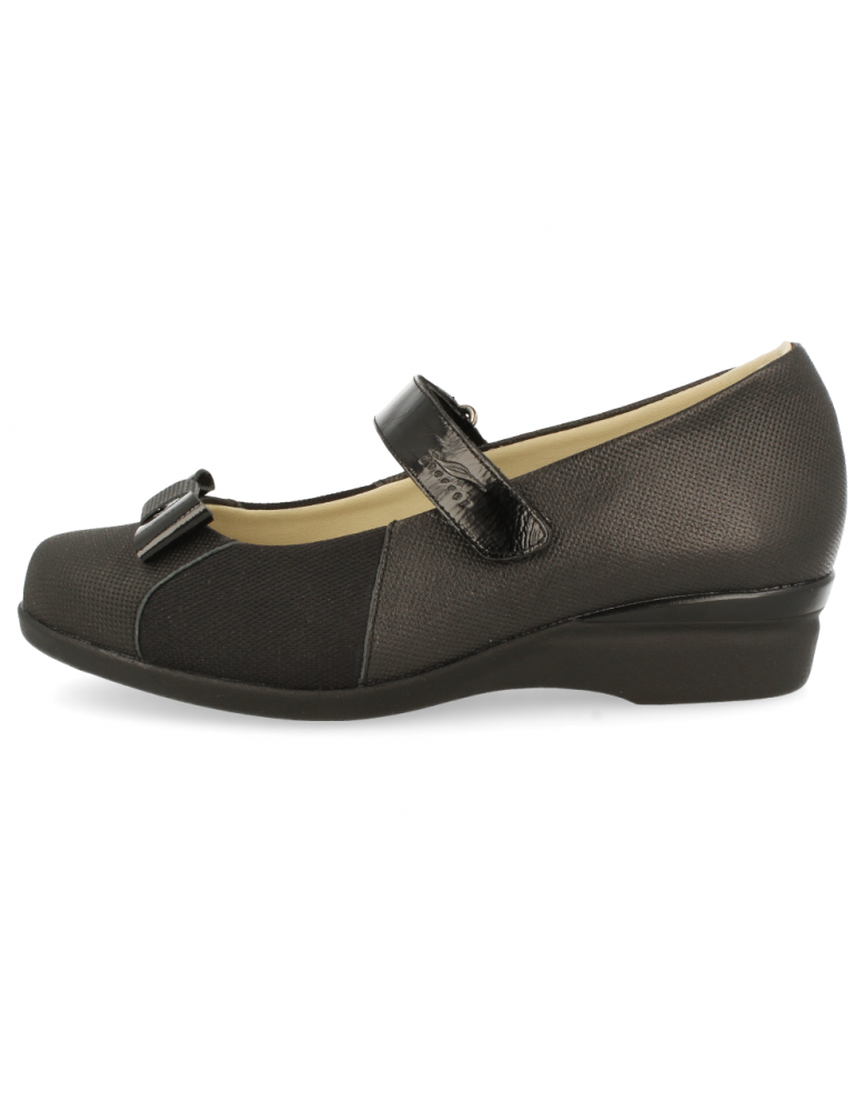 ZAPATOS PIES DELICADOS MUJER, ALMA D1 NEGRO