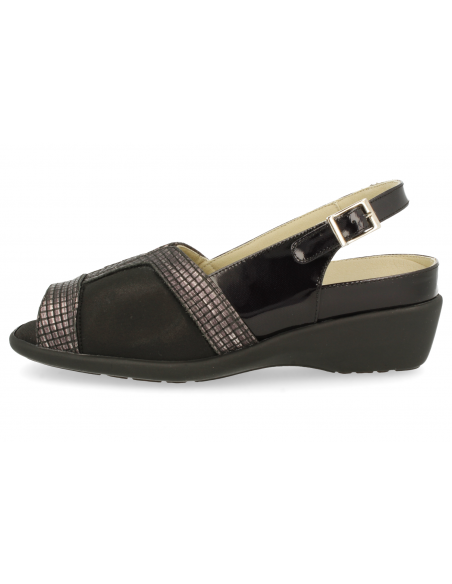 SANDALIAS PIES DELICADOS, SABINA 2018 E1 NEGRO