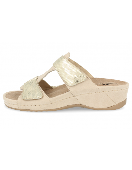 SANDALIAS CONFORT SEÑORA, DELIA 46 BEIGE