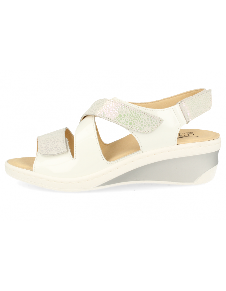 SANDALIAS CÓMODAS SEÑORA, SUECA 03 BLANCO