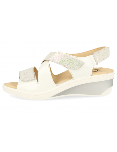 SANDALIAS CÓMODAS SEÑORA, SUECA 03 BLANCO