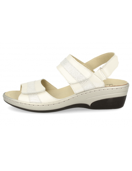 SANDALIAS CÓMODAS SEÑORA, SITGES 03 BLANCO