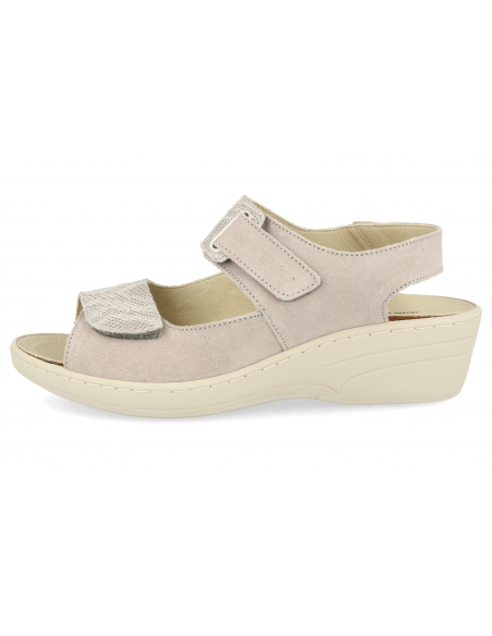 SANDALIAS CÓMODAS SEÑORA, MOGAN 34 GRIS