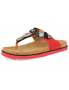 SANDALIAS CÓMODAS SEÑORA, LAIA 10 ROJO