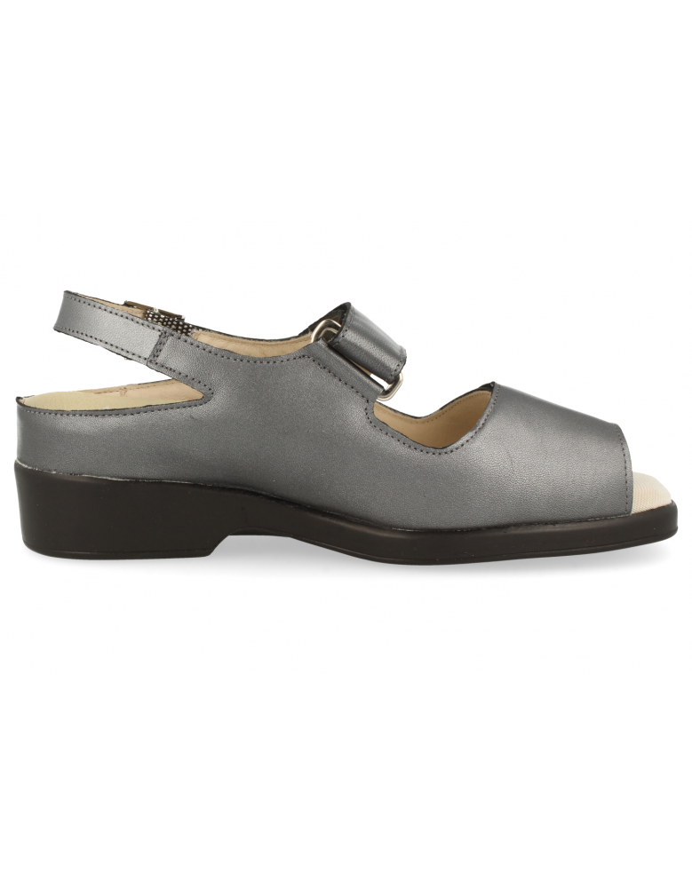 SANDALIAS CÓMODAS MUJER, ANIA 85 ACERO