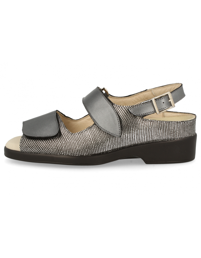 SANDALIAS CÓMODAS MUJER, ANIA 85 ACERO