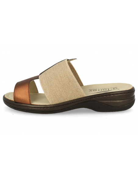 SANDALIAS CONFORT MUJER, NOIS 84 BRONCE