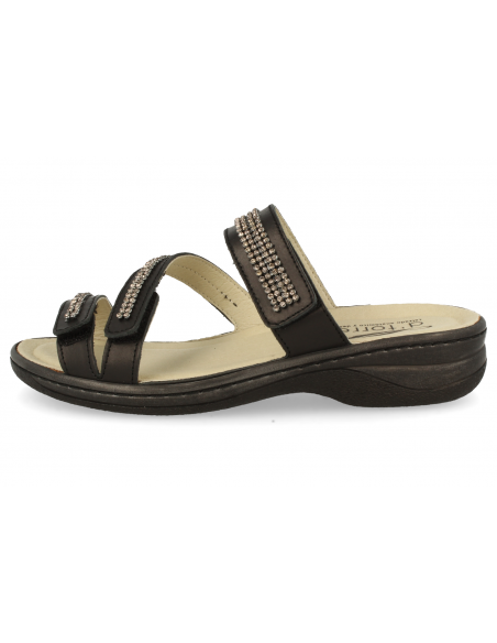 SANDALIAS CÓMODAS SEÑORA, GALDAR 01 NEGRO