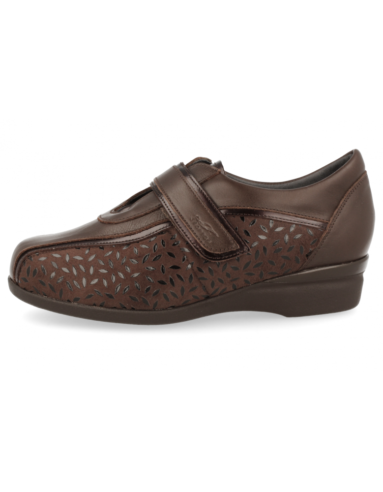 ZAPATO SEÑORA PIES DELICADOS, CASANDRA 19 Pétalos Marrón