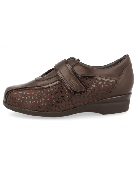 ZAPATO SEÑORA PIES DELICADOS, CASANDRA 19 Pétalos Marrón