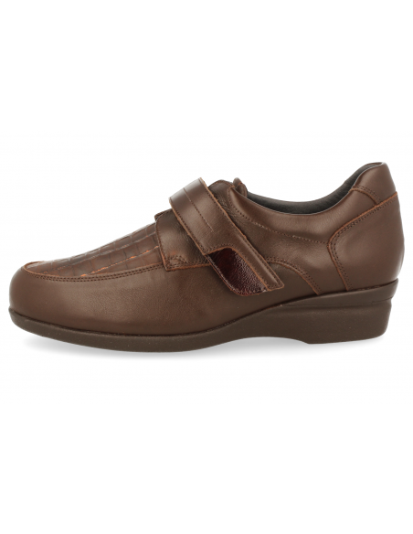 ZAPATO SEÑORA ANCHO PIES DELICADOS, VIENA 19 Marrón