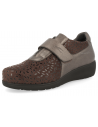 ZAPATO SEÑORA PIES DELICADOS, CORAL PETALOS MARRÓN