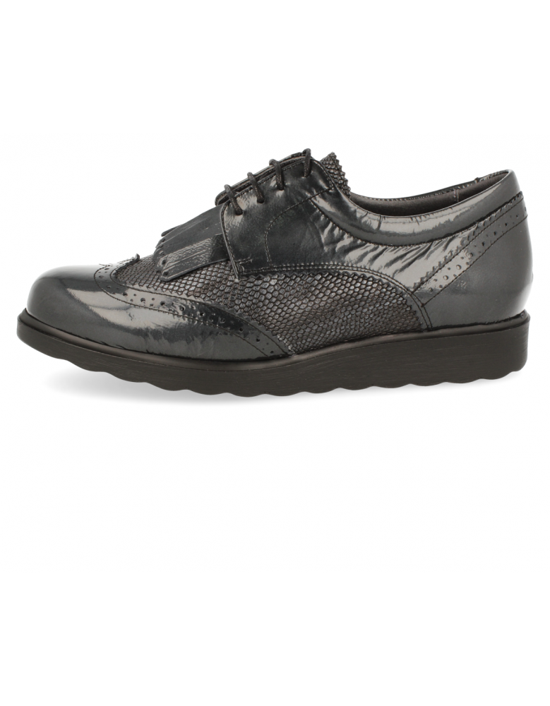 ZAPATO CÓMODO SEÑORA, NIDIA Gris Plomo