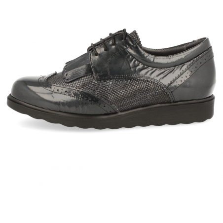 ZAPATO CÓMODO SEÑORA, NIDIA Gris Plomo