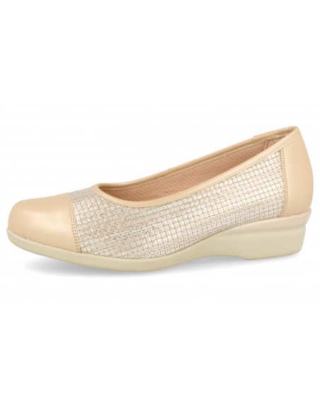 ZAPATO CÓMODO PARA PIES DELICADOS, CALA 2019 09 BEIGE