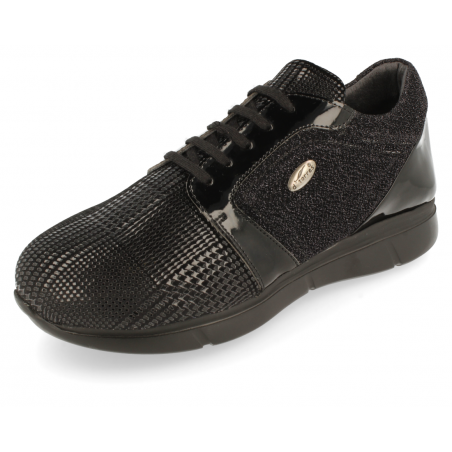 SNEAKERS CÓMODO SEÑORA, BIMBA 06 NEGRO