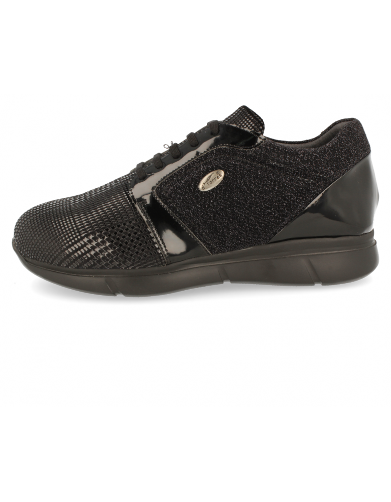 SNEAKERS CÓMODO SEÑORA, BIMBA 06 NEGRO