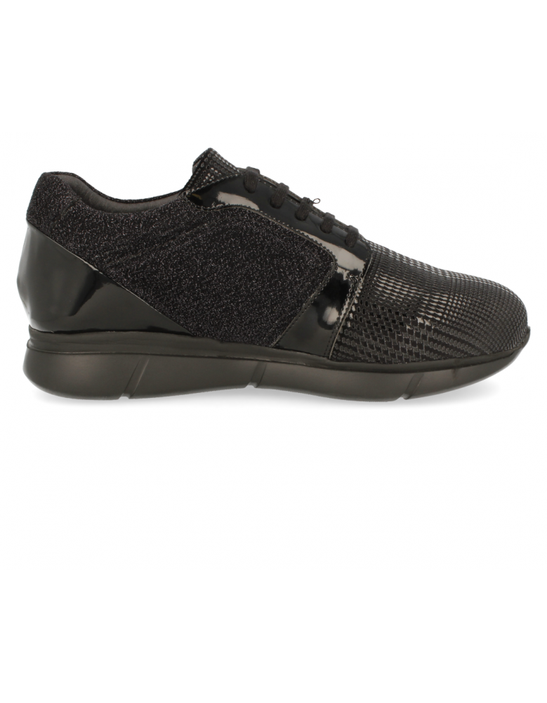 SNEAKERS CÓMODO SEÑORA, BIMBA 06 NEGRO