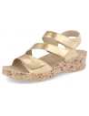 SANDALIAS CÓMODAS SEÑORA, BENISA 46 ORO