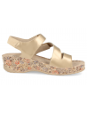 SANDALIAS CÓMODAS SEÑORA, BENISA 46 ORO