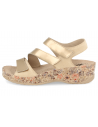 SANDALIAS CÓMODAS SEÑORA, BENISA 46 ORO