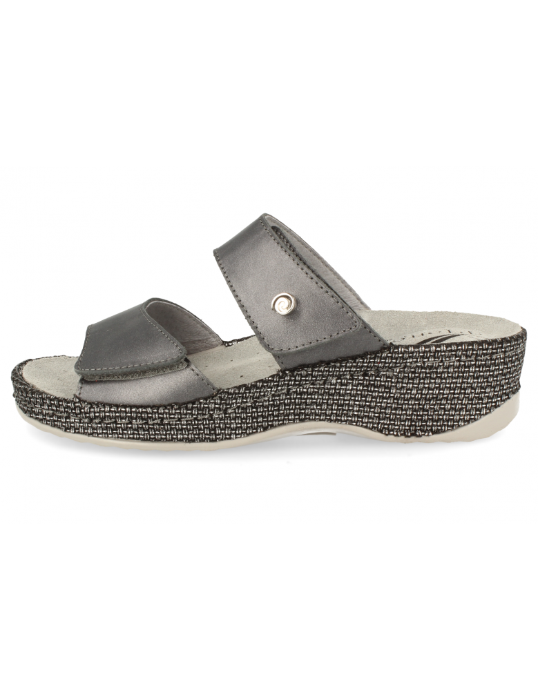 SANDALIAS CÓMODAS, SARA 85 PLOMO