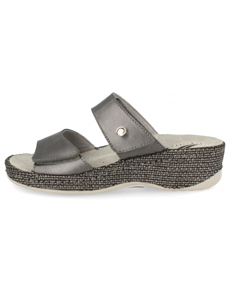 SANDALIAS CÓMODAS, SARA 85 PLOMO