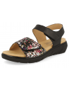 SANDALIAS CÓMODAS SEÑORA, SALINAS Negro