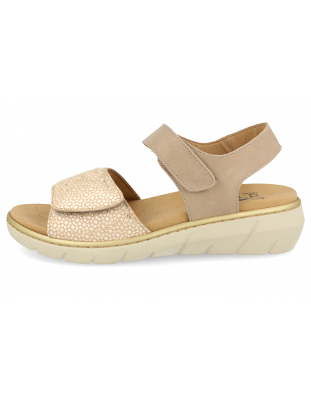 SANDALIAS CÓMODAS SEÑORA, SALINAS ORO  46