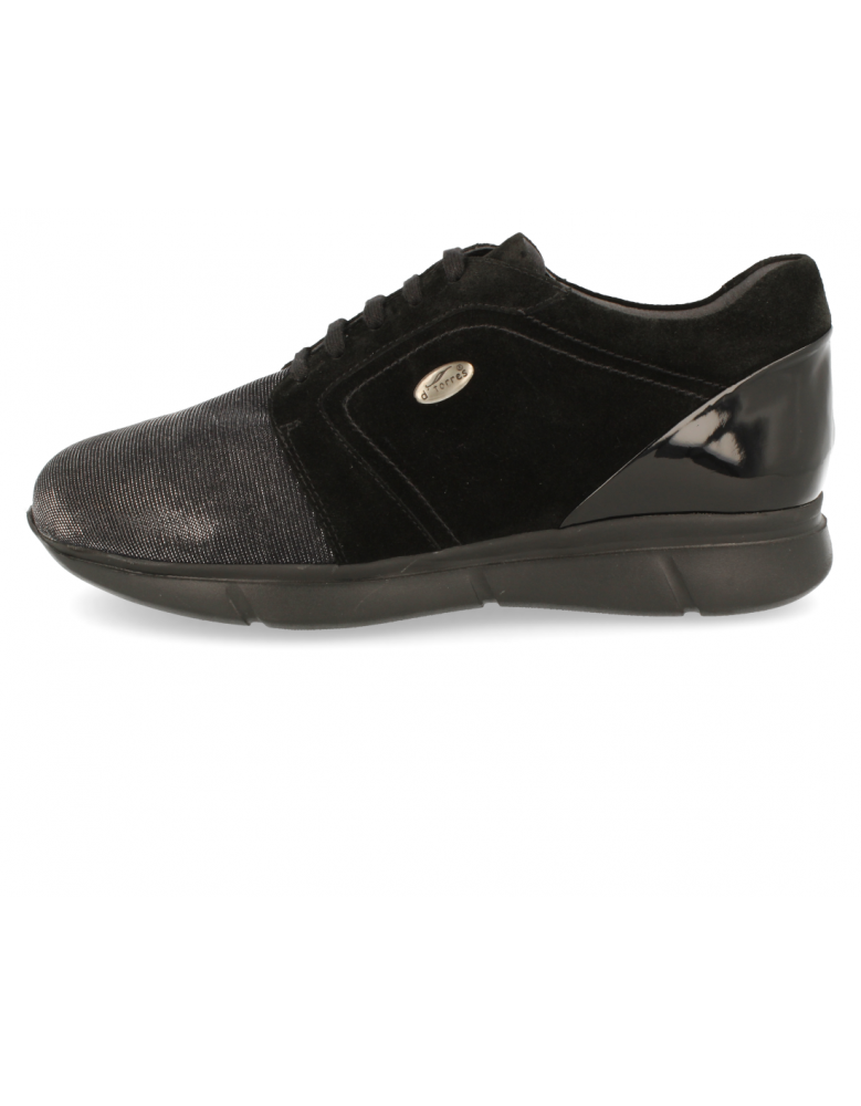 SNEAKERS CÓMODO SEÑORA, BIMBA 01 NEGRO
