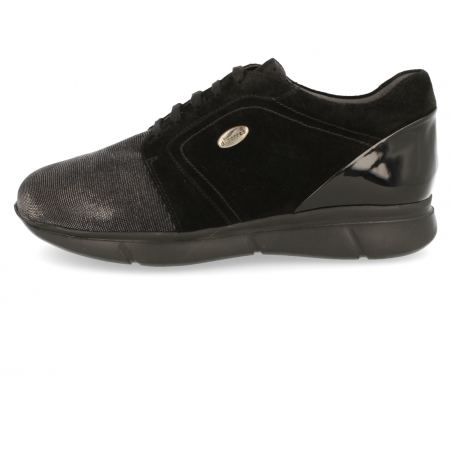 SNEAKERS CÓMODO SEÑORA, BIMBA 01 NEGRO