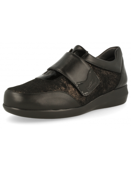 ZAPATO SEÑORA PIES DELICADOS, ALBA 01 NEGRO