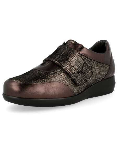 ZAPATO SEÑORA PIES DELICADOS, ALBA 84 COBRE
