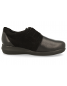 ZAPATO SEÑORA PIES ANCHOS, LINA VELCRO NEGRO