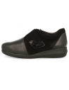 ZAPATO SEÑORA PIES ANCHOS, LINA VELCRO NEGRO