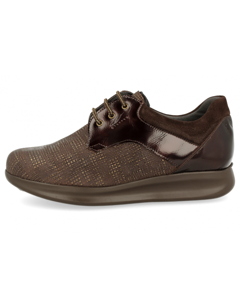 ZAPATO SEÑORA CON SUELA DE AMORTIGUACIÓN, DALÍA 02 MARRÓN